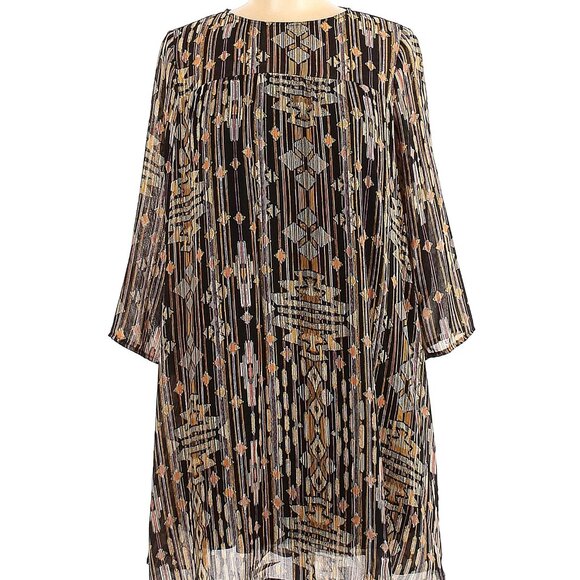 H&M Patterned Retro Style Swing Dress, Fully Lined, Size 6 - Picture 1 of 8
